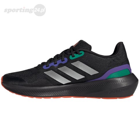 Buty męskie adidas Runfalcon 3 TR czarno-zielono-fioletowe HP7570 Adidas Buty męskie adidas Runfalcon 3 TR czarno-zielono-fioletowe HP7570 Adidas