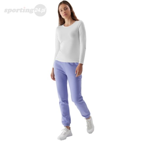 Koszulka damska longsleeve 4F F167 biała 4FAW23TLONF167 10S 4F Koszulka damska longsleeve 4F F167 biała 4FAW23TLONF167 10S 4F