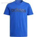 Koszulka dla dzieci adidas Essentials Linear Logo Cotton Tee niebieska IB4090 Adidas