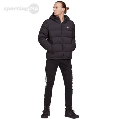 Kurtka męska adidas Helionic Hooded Down czarna HG8751 Adidas Kurtka męska adidas Helionic Hooded Down czarna HG8751 Adidas