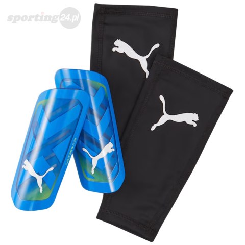 Ochraniacze piłkarskie Puma Ultra Flex Sleeve niebieskie 030871 06 Puma Ochraniacze piłkarskie Puma Ultra Flex Sleeve niebieskie 030871 06 Puma