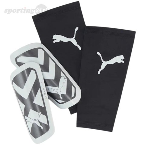 Ochraniacze piłkarskie Puma Ultra Light Sleeve czarno-białe 30873 03 Puma Ochraniacze piłkarskie Puma Ultra Light Sleeve czarno-białe 30873 03 Puma
