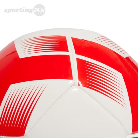 Piłka nożna adidas Starlancer Club Ball biało-czerwona IA0974 Adidas Piłka nożna adidas Starlancer Club Ball biało-czerwona IA0974 Adidas