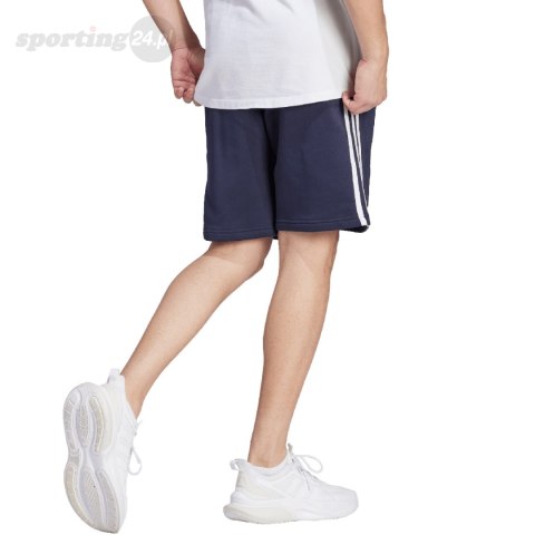 Spodenki męskie adidas Essentials Fleece 3-Stripes Shorts granatowe IJ6484 Adidas Spodenki męskie adidas Essentials Fleece 3-Stripes Shorts granatowe IJ6484 Adidas