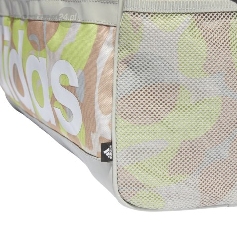 Torba adidas Linear Graphic Duffel S beżowo-brązowo-żółta IJ5638 Adidas Torba adidas Linear Graphic Duffel S beżowo-brązowo-żółta IJ5638 Adidas