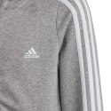 Bluza dla dzieci adidas Essentials 3-Stripes Full-Zip Hoodie szara IC3635 Adidas