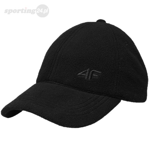 Czapka z daszkiem męska 4F M162 głęboka czerń 4FAW23ACABM162 20S 4F Czapka z daszkiem męska 4F M162 głęboka czerń 4FAW23ACABM162 20S 4F