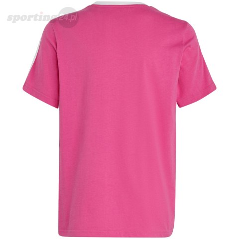 Koszulka dla dzieci adidas Essentials 3-Stripes Cotton Loose Fit Boyfriend Tee różowa IC3639 Adidas Koszulka dla dzieci adidas Essentials 3-Stripes Cotton Loose Fit Boyfriend Tee różowa IC3639 Adidas
