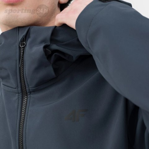 Kurtka męska softshell 4F M043 ciemny szary 4FSS23TSOFM043 23S 4F Kurtka męska softshell 4F M043 ciemny szary 4FSS23TSOFM043 23S 4F
