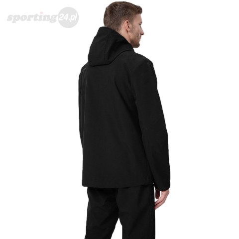 Kurtka męska softshell 4F M043 głęboka czerń 4FSS23TSOFM043 20S 4F Kurtka męska softshell 4F M043 głęboka czerń 4FSS23TSOFM043 20S 4F