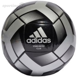 Piłka nożna adidas Starlancer Club czarno-srebrna IA0976 Adidas