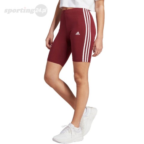 Spodenki damskie adidas Essentials 3-Stripes czerwone IM2846 Adidas Spodenki damskie adidas Essentials 3-Stripes czerwone IM2846 Adidas