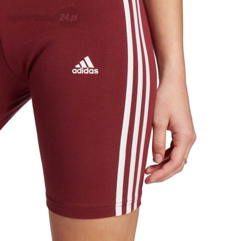 Spodenki damskie adidas Essentials 3-Stripes czerwone IM2846 Adidas Spodenki damskie adidas Essentials 3-Stripes czerwone IM2846 Adidas