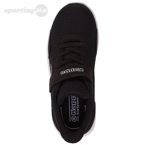 Buty dla dzieci Kappa Getup K czarno-białe 261031K 1110 Kappa Buty dla dzieci Kappa Getup K czarno-białe 261031K 1110 Kappa