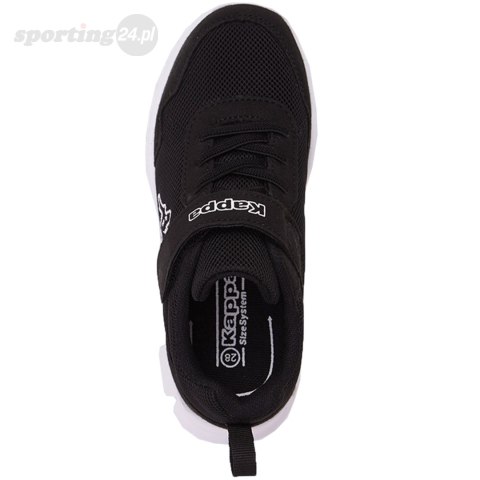 Buty dla dzieci Kappa Valdis K czarno-białe 260982K 1110 Kappa Buty dla dzieci Kappa Valdis K czarno-białe 260982K 1110 Kappa