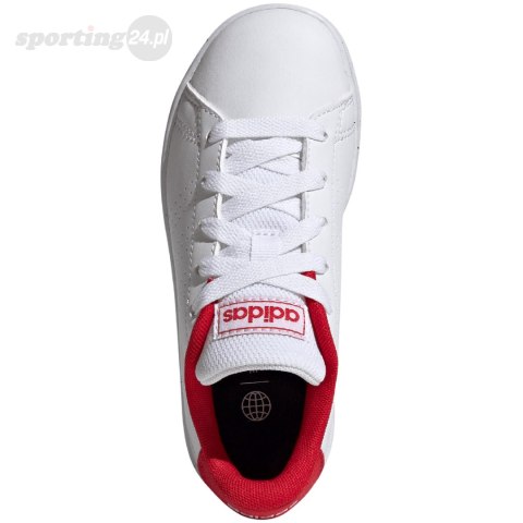 Buty dla dzieci adidas Advantage Lifestyle Court Lace białe H06179 Adidas Buty dla dzieci adidas Advantage Lifestyle Court Lace białe H06179 Adidas