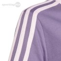 Koszulka dla dzieci adidas Essentials 3-Stripes Cotton Loose Fit Boyfriend Tee fioletowa IL3276 Adidas