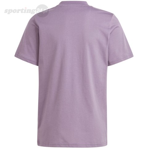 Koszulka dla dzieci adidas Essentials Big Logo Cotton Tee fioletowa IJ7061 Adidas Koszulka dla dzieci adidas Essentials Big Logo Cotton Tee fioletowa IJ7061 Adidas