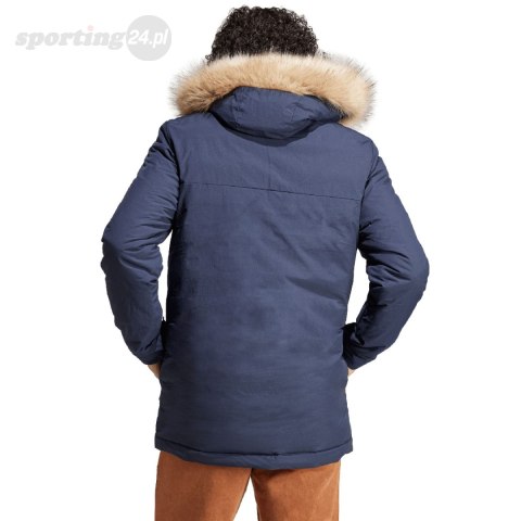 Kurtka męska adidas Parka Hooded Fur granatowa IK0552 Adidas Kurtka męska adidas Parka Hooded Fur granatowa IK0552 Adidas