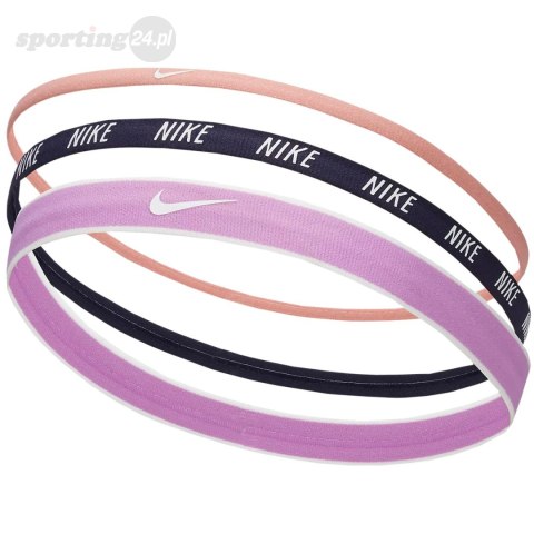Opaski na włosy Nike Mixed 3 szt. różowa, granatowa, fioletowa N0002548645OS Nike Opaski na włosy Nike Mixed 3 szt. różowa, granatowa, fioletowa N0002548645OS Nike