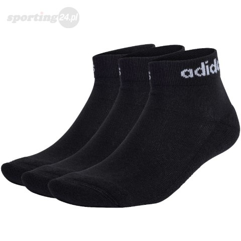 Skarpety adidas Linear Ankle Socks Cushioned Socks 3P czarne IC1303 Adidas