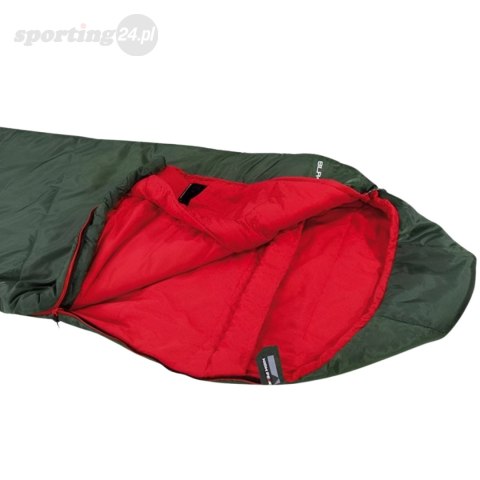 Śpiwór High Peak Black Arrow Eco 220x80x50 cm zielono-czerwony 23230 High Peak Śpiwór High Peak Black Arrow Eco 220x80x50 cm zielono-czerwony 23230 High Peak