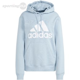 Bluza damska adidas Essentials Big Logo Regular Fleece Hoodie błękitna IR9329 Adidas