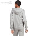 Bluza damska adidas Essentials Linear Full-Zip French Terry Hoodie szara IC6866 Adidas