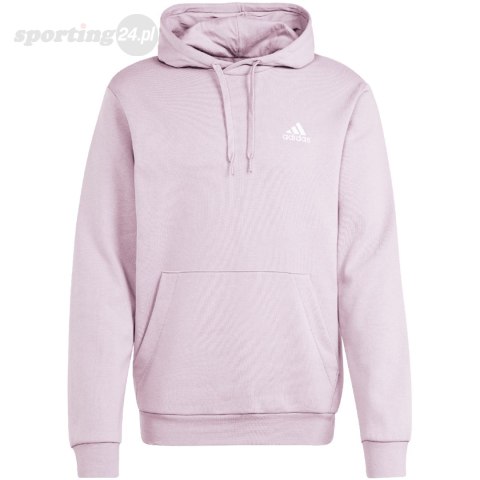 Bluza męska adidas Essentials Fleece Hoodie fioletowa IN0328 Adidas