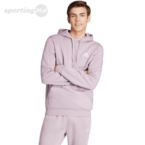 Bluza męska adidas Essentials Fleece Hoodie fioletowa IN0328 Adidas Bluza męska adidas Essentials Fleece Hoodie fioletowa IN0328 Adidas