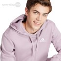 Bluza męska adidas Essentials Fleece Hoodie fioletowa IN0328 Adidas