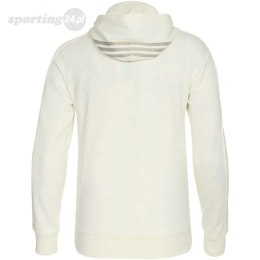 Bluza męska adidas Essentials French Terry 3-Stripes Full-Zip Hoodie ecru IS1373 Adidas