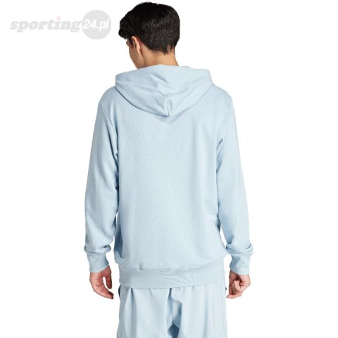 Bluza męska adidas Essentials French Terry Big Logo Hoodie błękitna IS1352 Adidas Bluza męska adidas Essentials French Terry Big Logo Hoodie błękitna IS1352 Adidas