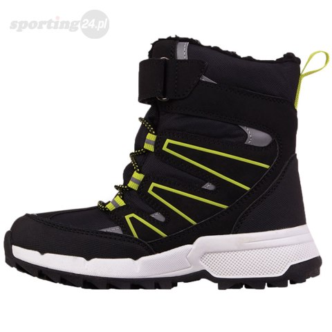 Buty dla dzieci Kappa Floki Tex czarno-limonkowe 260975K 1133 Kappa Buty dla dzieci Kappa Floki Tex czarno-limonkowe 260975K 1133 Kappa