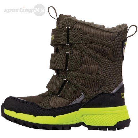 Buty dla dzieci Kappa Vipos Tex zielono-czarne 260902K 3133 Kappa Buty dla dzieci Kappa Vipos Tex zielono-czarne 260902K 3133 Kappa