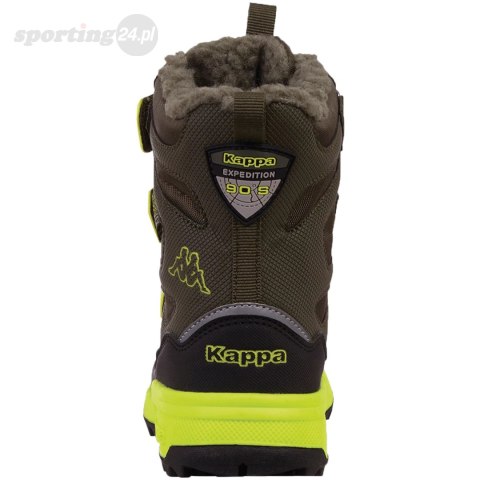 Buty dla dzieci Kappa Vipos Tex zielono-czarne 260902K 3133 Kappa Buty dla dzieci Kappa Vipos Tex zielono-czarne 260902K 3133 Kappa