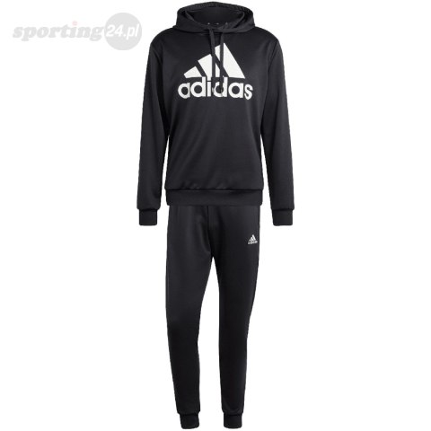 Dres męski adidas Terry Hooded Tracksuit czarny IP1610 Adidas