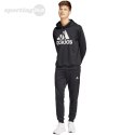 Dres męski adidas Terry Hooded Tracksuit czarny IP1610 Adidas