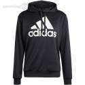 Dres męski adidas Terry Hooded Tracksuit czarny IP1610 Adidas