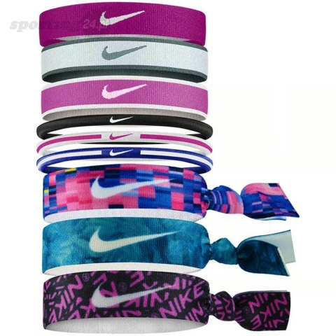 Gumki do włosów Nike Mixed 9 szt. N0003537608OS Nike Gumki do włosów Nike Mixed 9 szt. N0003537608OS Nike