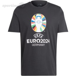 Koszulka męska adidas Euro24 czarna IT9291 Adidas