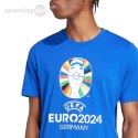 Koszulka męska adidas Euro24 niebieska IT9293 Adidas