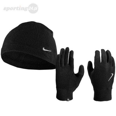 Rękawiczki męskie i czapka Nike Dri-Fit Fleece czarne N1002578082 Nike Rękawiczki męskie i czapka Nike Dri-Fit Fleece czarne N1002578082 Nike