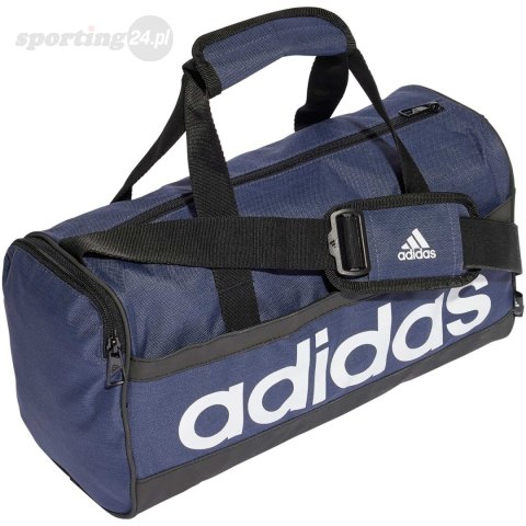 Torba adidas Essentials Linear Duffel Bag Extra Small granatowa HR5346 Adidas Torba adidas Essentials Linear Duffel Bag Extra Small granatowa HR5346 Adidas