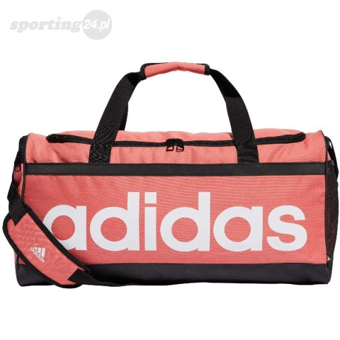 Torba adidas Essentials Linear Duffel Bag Medium koralowa IR9834 Adidas Torba adidas Essentials Linear Duffel Bag Medium koralowa IR9834 Adidas