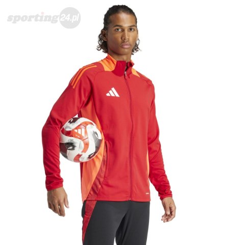 Bluza męska adidas Tiro 24 Competition czerwono-pomarańczowa IP1875 Adidas teamwear Bluza męska adidas Tiro 24 Competition czerwono-pomarańczowa IP1875 Adidas teamwear
