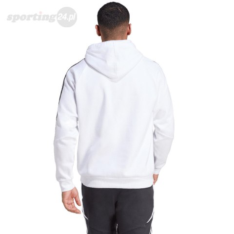 Bluza męska adidas Tiro 24 Sweat Hooded biała IR7547 Adidas teamwear Bluza męska adidas Tiro 24 Sweat Hooded biała IR7547 Adidas teamwear