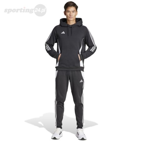 Bluza męska adidas Tiro 24 Sweat Hooded czarna IJ7673 Adidas teamwear Bluza męska adidas Tiro 24 Sweat Hooded czarna IJ7673 Adidas teamwear