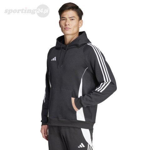 Bluza męska adidas Tiro 24 Sweat Hooded czarna IJ7673 Adidas teamwear Bluza męska adidas Tiro 24 Sweat Hooded czarna IJ7673 Adidas teamwear