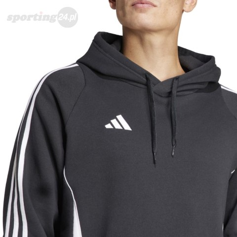 Bluza męska adidas Tiro 24 Sweat Hooded czarna IJ7673 Adidas teamwear Bluza męska adidas Tiro 24 Sweat Hooded czarna IJ7673 Adidas teamwear